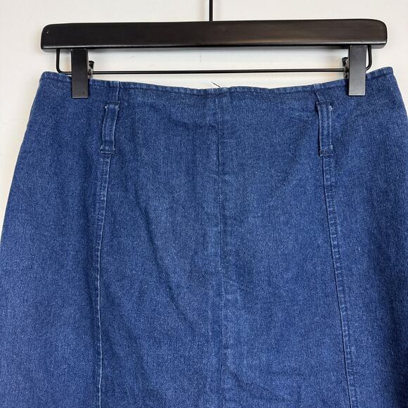 S2.Square Selvedge Denim Maxi Long Skirt Womens - L - Picture 2 of 9